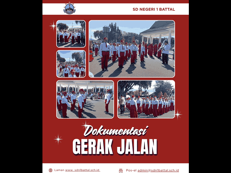 Gerak Jalan Memeriahkan HUT ke-81 Republik Indonesia SD Negeri 1 Battal